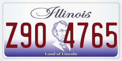 IL license plate Z904765