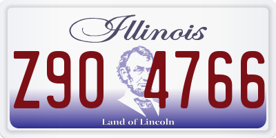 IL license plate Z904766