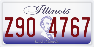 IL license plate Z904767