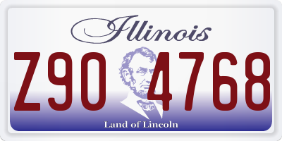 IL license plate Z904768