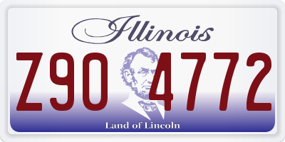 IL license plate Z904772
