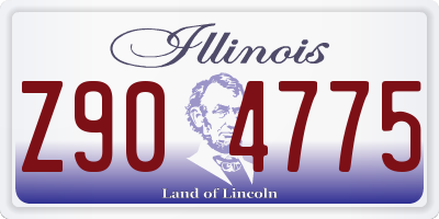 IL license plate Z904775