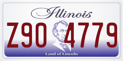 IL license plate Z904779