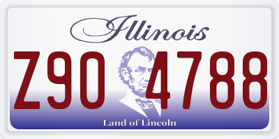 IL license plate Z904788