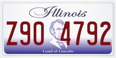 IL license plate Z904792