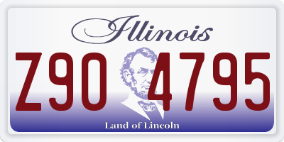 IL license plate Z904795