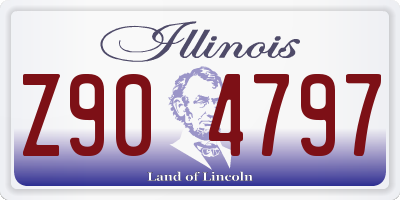 IL license plate Z904797
