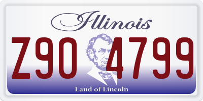 IL license plate Z904799