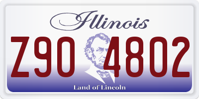 IL license plate Z904802