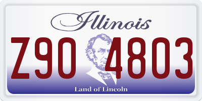 IL license plate Z904803