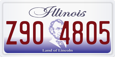 IL license plate Z904805