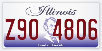 IL license plate Z904806