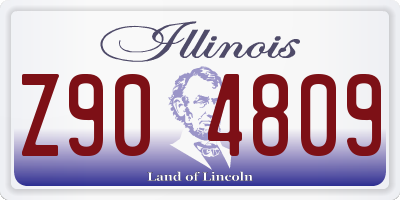 IL license plate Z904809