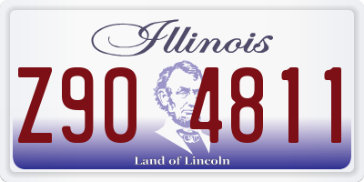 IL license plate Z904811