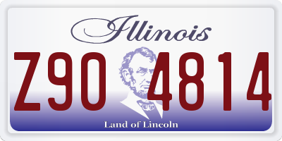 IL license plate Z904814
