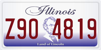 IL license plate Z904819