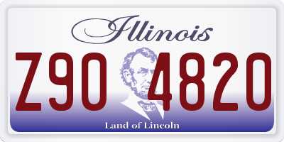 IL license plate Z904820