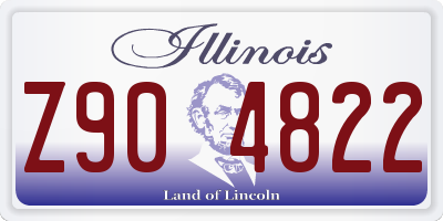 IL license plate Z904822