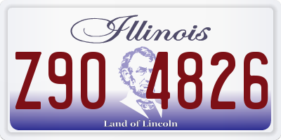 IL license plate Z904826