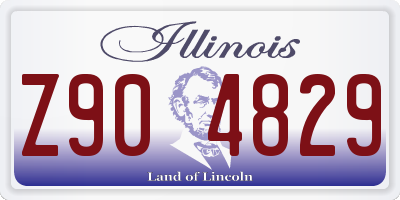 IL license plate Z904829