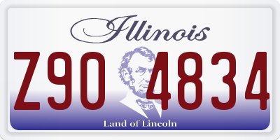 IL license plate Z904834
