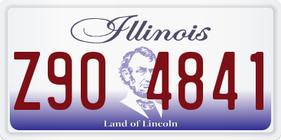 IL license plate Z904841
