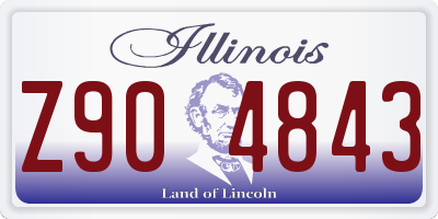 IL license plate Z904843