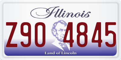 IL license plate Z904845