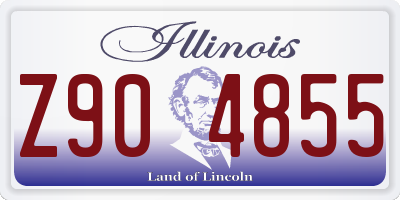 IL license plate Z904855