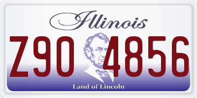 IL license plate Z904856