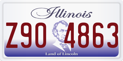 IL license plate Z904863