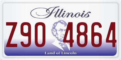 IL license plate Z904864