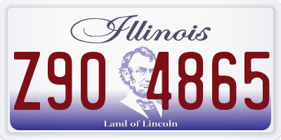 IL license plate Z904865