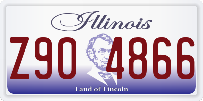 IL license plate Z904866