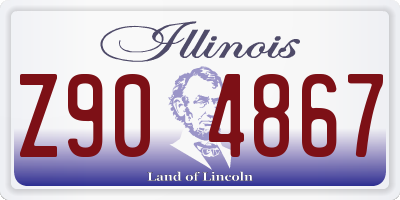 IL license plate Z904867
