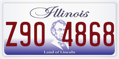 IL license plate Z904868