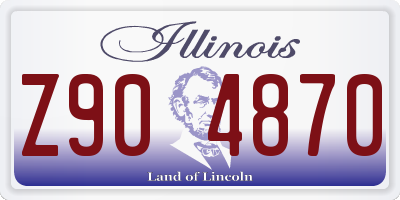 IL license plate Z904870