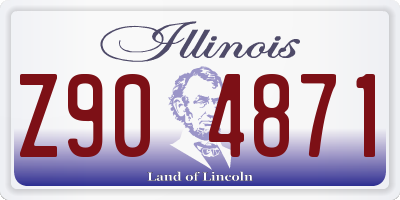 IL license plate Z904871