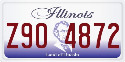 IL license plate Z904872