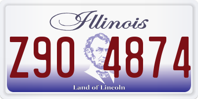 IL license plate Z904874