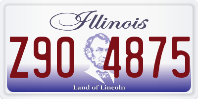 IL license plate Z904875