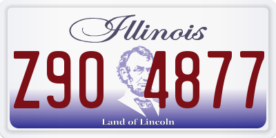 IL license plate Z904877