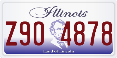 IL license plate Z904878