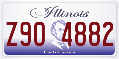 IL license plate Z904882