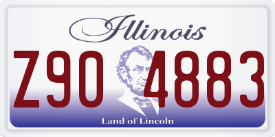 IL license plate Z904883