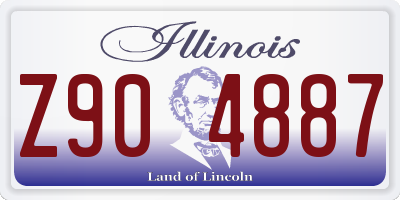 IL license plate Z904887