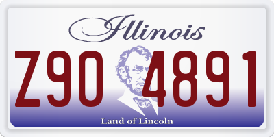 IL license plate Z904891