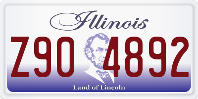 IL license plate Z904892