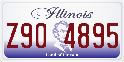 IL license plate Z904895