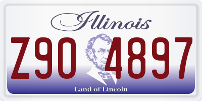 IL license plate Z904897